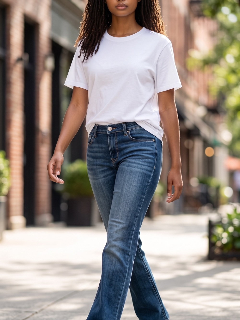 Levi's Light Blue Denim Boot Cut Jeans.